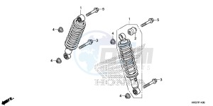 TRX420FE1G TRX420 Europe Direct - (ED) drawing FRONT CUSHION