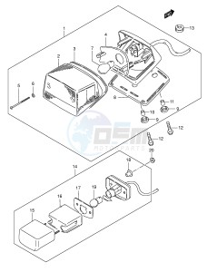 LS650 (E3-E28) SAVAGE drawing REAR COMBINATION LAMP