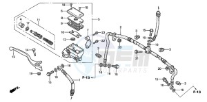 TRX450FE drawing FR. BRAKE MASTER CYLINDER