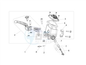 DORSODURO 900 E4 ABS (NAFTA) drawing Front master cilinder