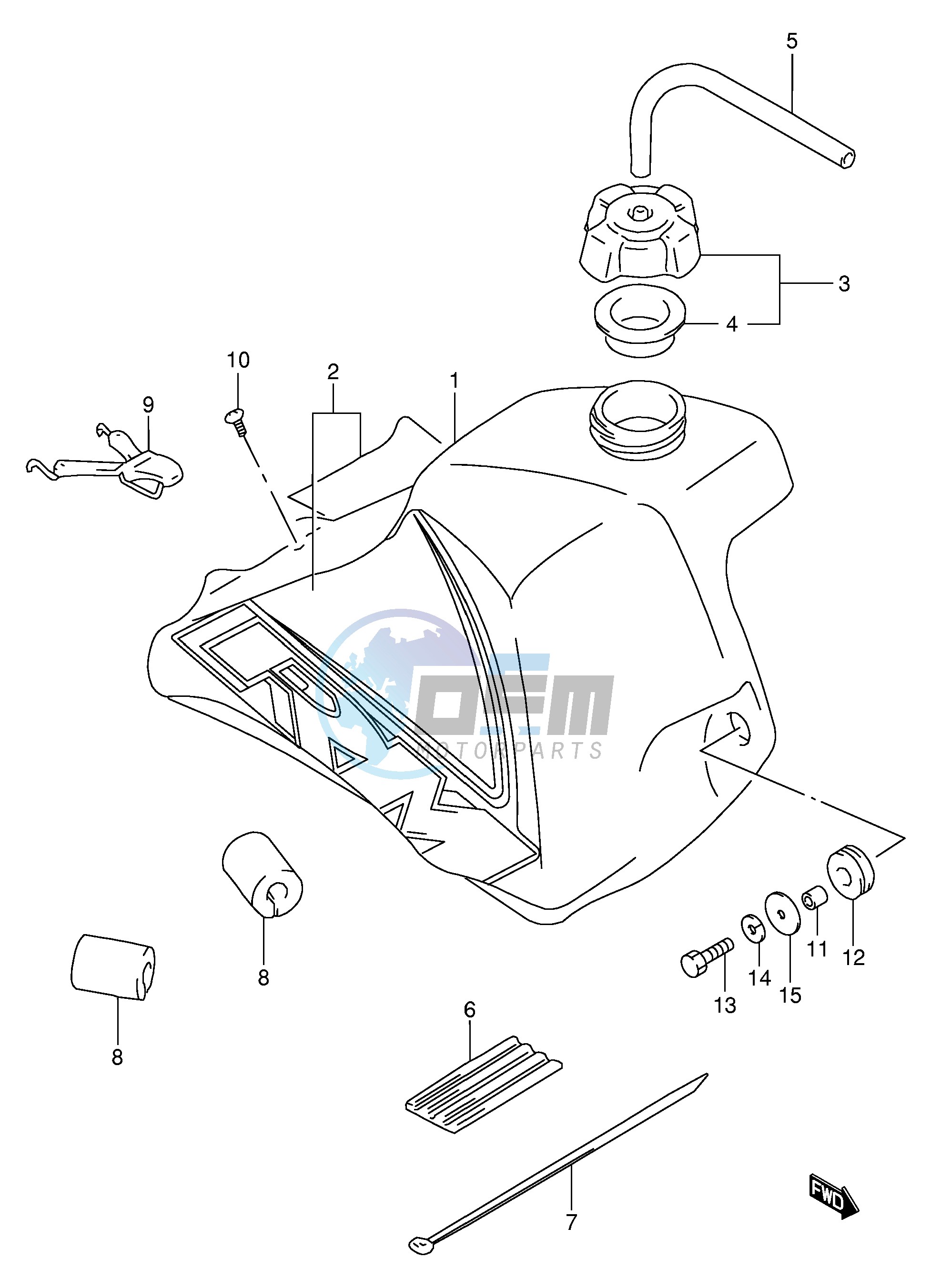 FUEL TANK (MODEL X)