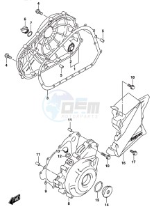 GSX-250RA drawing CRANKCASE COVER