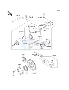 KVF 650 A [PRAIRIE 650 4X4] (A2) [PRAIRIE 650 4X4] drawing STARTER MOTOR