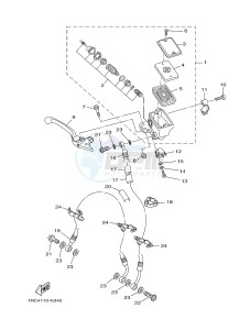 MT09 900 (1RCF) drawing FRONT MASTER CYLINDER