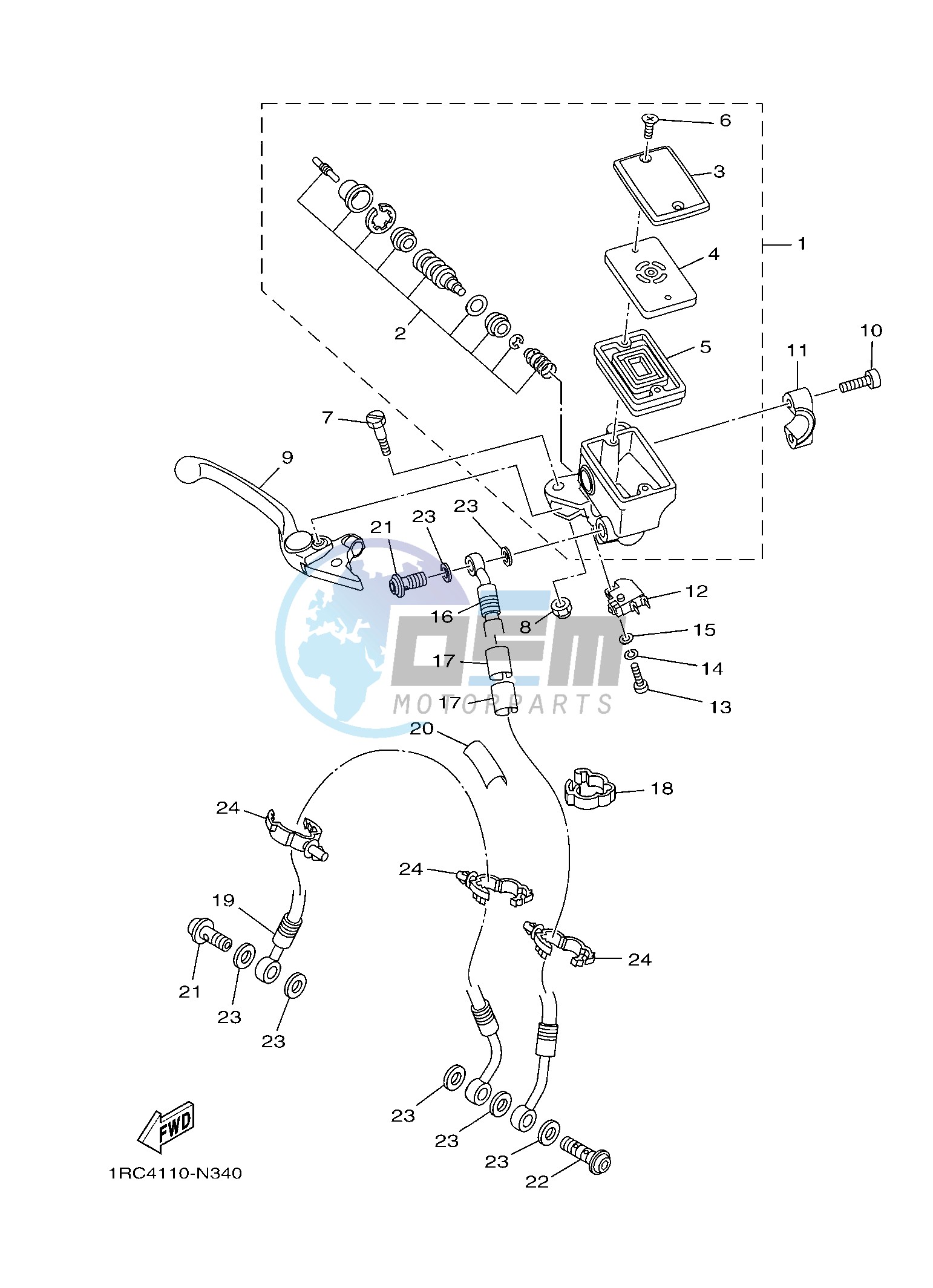 FRONT MASTER CYLINDER