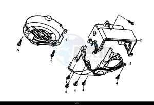 FIDDLE II 50 (45 KM/H) (AF05W4-EU) (E4) (L8-M0) drawing SHROUD ASSY