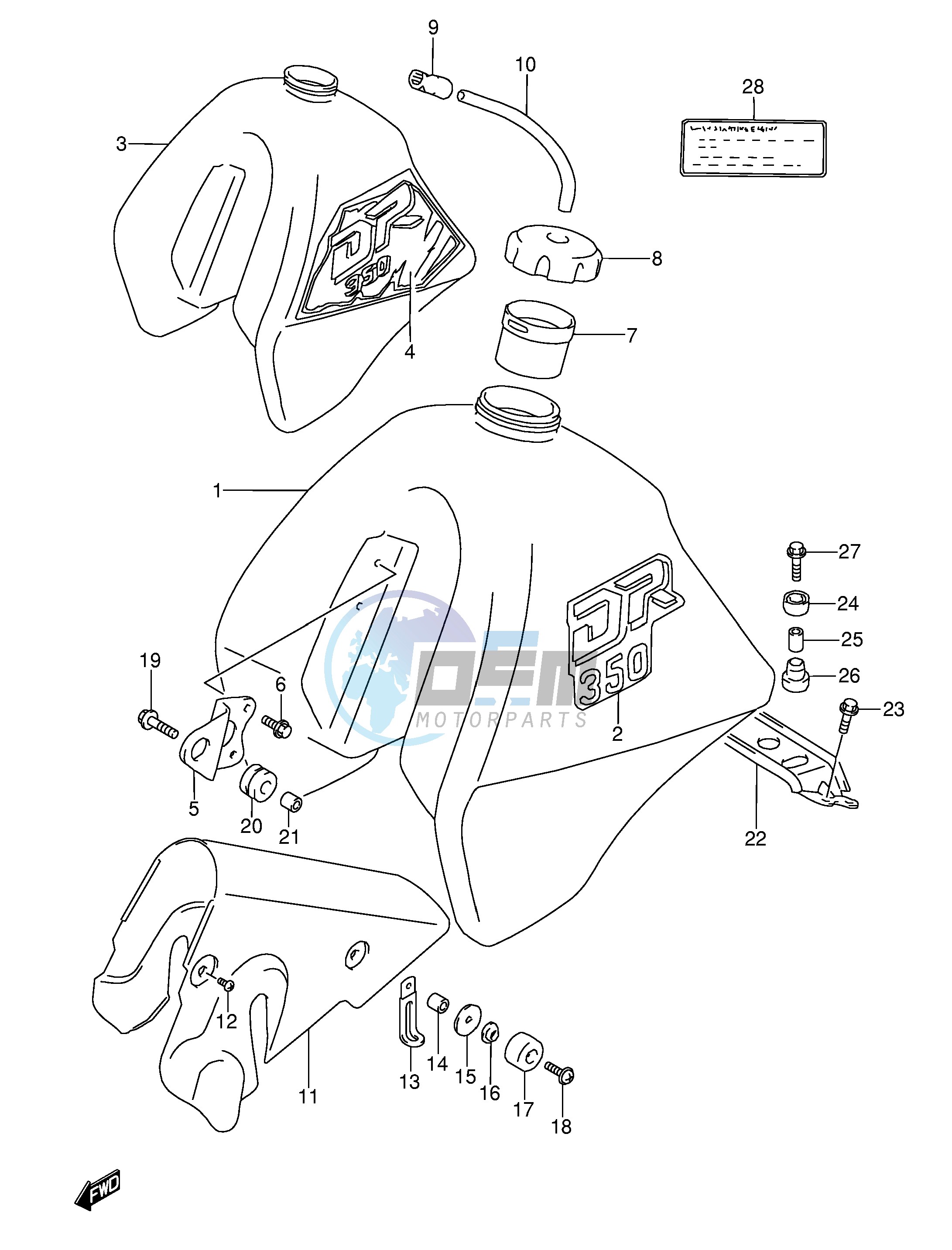 FUEL TANK (MODEL L M)