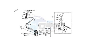 MAXSYM 400 EFI drawing LEFT FRONT BRAKE