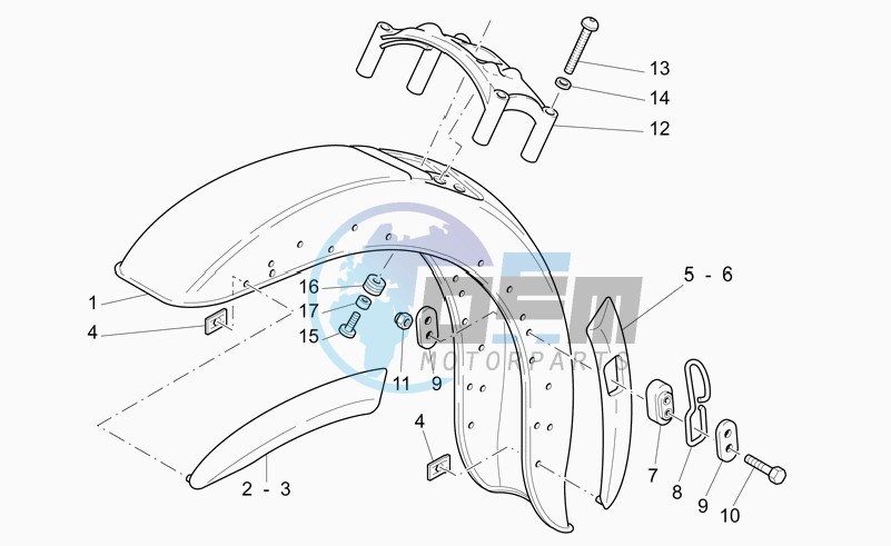 Front mudguard