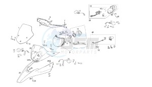 TERRA - ADVENTURE - 125 CC VTHTS1A2B VTHTS1A1A 4T EU3 - 4T ADVENTURE drawing HEADLAMPS - BLINKERS