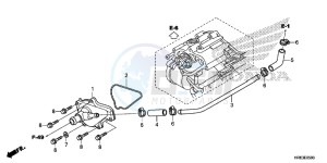 TRX500FA6G TRX500FA Australia - (U) drawing WATER PUMP COVER