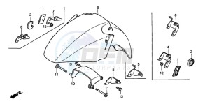 ST1100 drawing FRONT FENDER