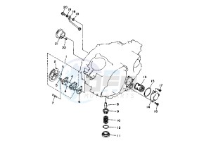 YFM X WARRIOR 350 drawing OIL PUMP