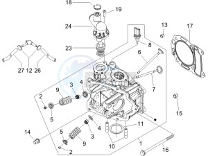 Runner 200 VXR 4t drawing Cilinder head unit - Valve