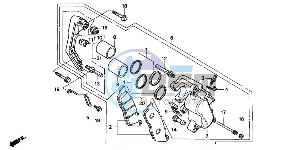 FRONT BRAKE CALIPER