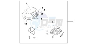 CBF600S drawing TOP BOX 45L