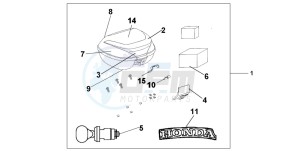 SH125R drawing TOP BOX 35 L NH-A12M