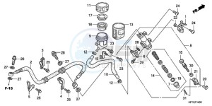 TRX450ER9 Australia - (U / SEL) drawing RR. BRAKE MASTER CYLINDER