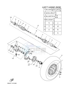 YXE700 YXE70WPAJ WOLVERINE R (B3D5) drawing FRONT WHEEL