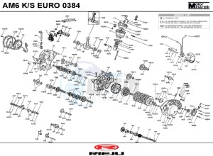 SPIKE-50-RACING drawing ENGINE  AM6 K/S 0384