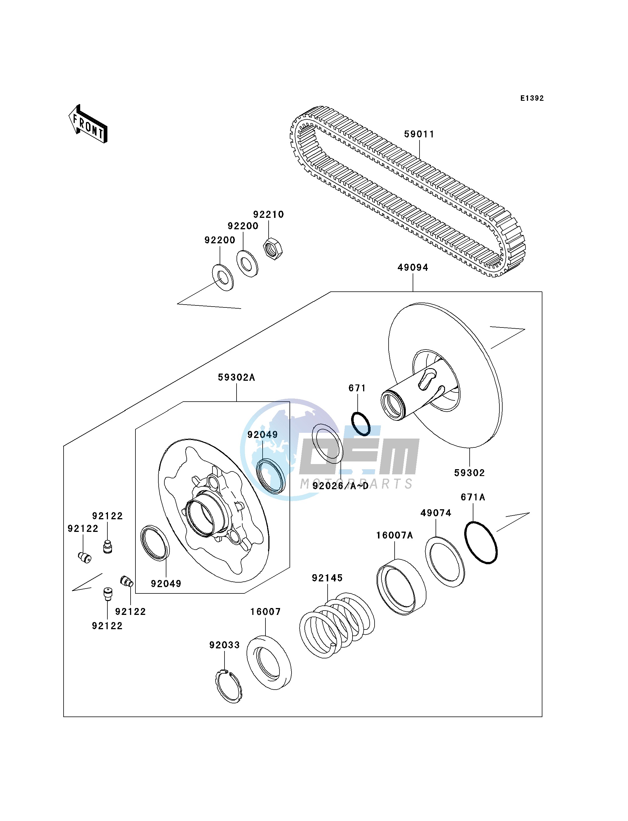 DRIVEN CONVERTER_DRIVE BELT