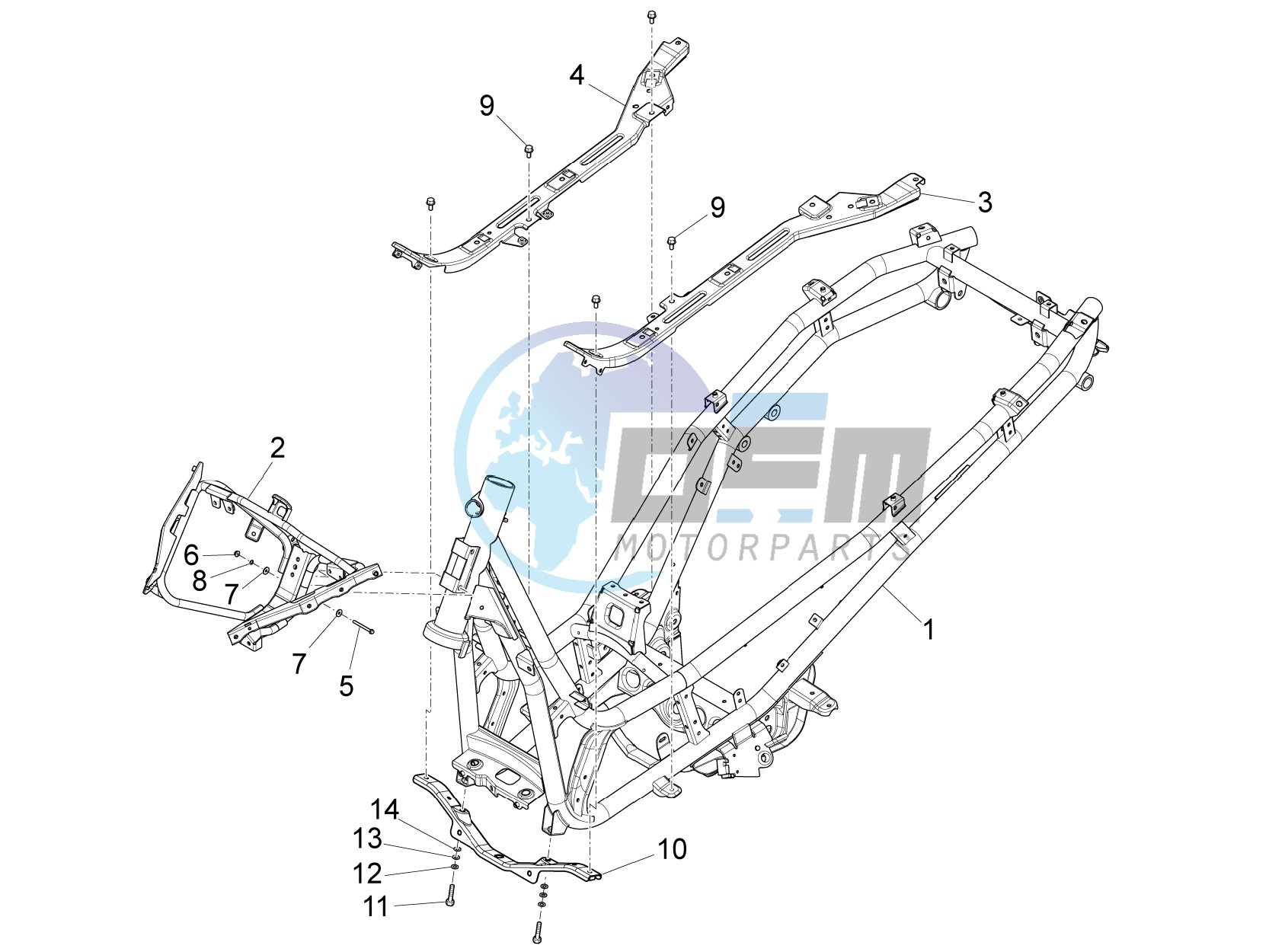 Frame bodywork