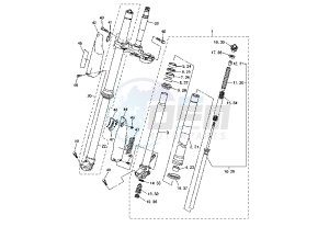 WR F 250 drawing FRONT FORK