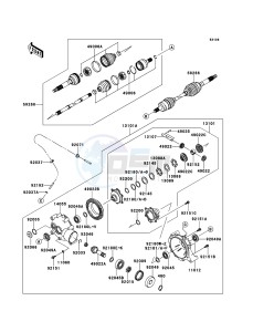 MULE_610_4X4 KAF400AEF EU drawing Drive Shaft-Front