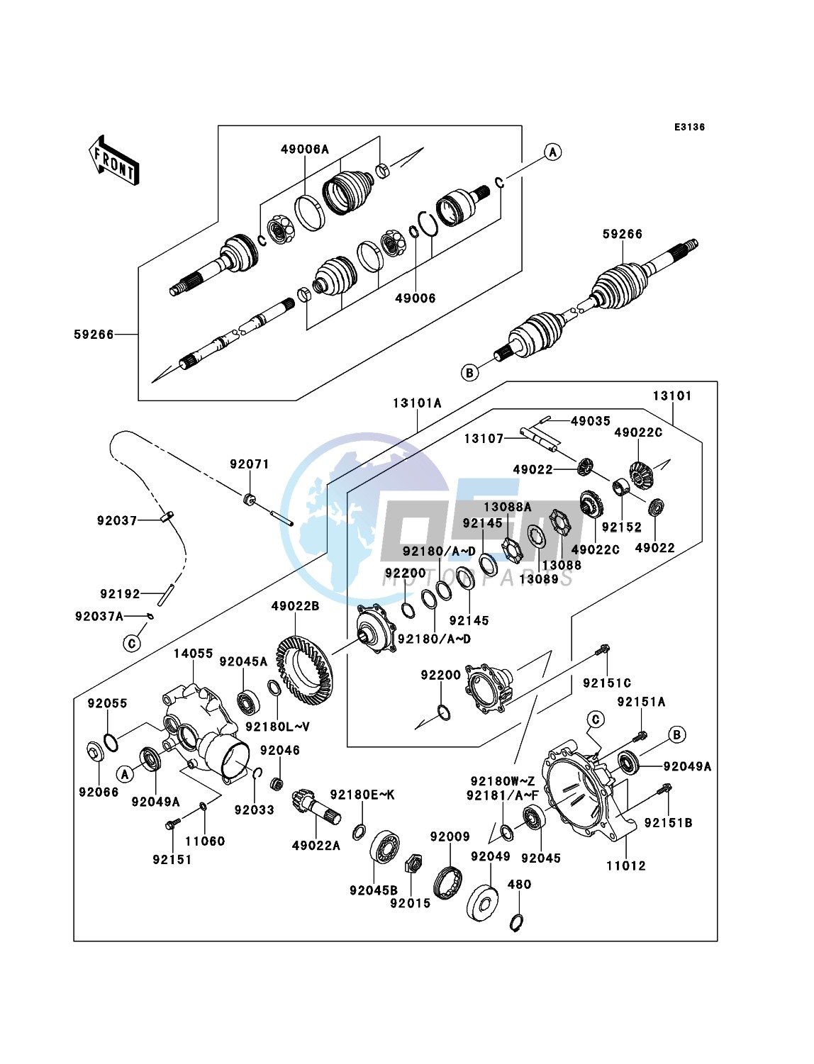 Drive Shaft-Front