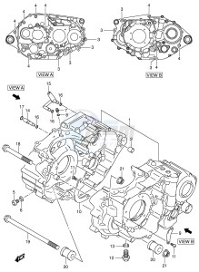 LT-Z400 (E3-E28) drawing CRANKCASE