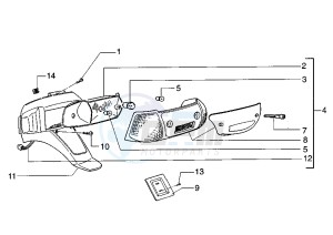 Zip 50 SP drawing Taillight