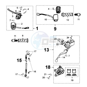 VIVA RGA drawing BRAKE SYSTEM WITH BLACKE BRAKE CALIPER