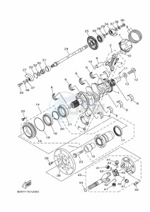 YXZ1000ETS YXZ10YESKL (B5H6) drawing CRANKSHAFT & PISTON