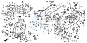 SH300AR9 UK - (E / ABS MKH SPC TBX) drawing CRANKCASE