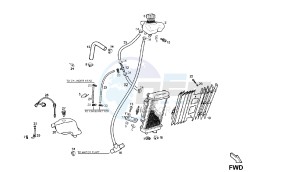 SENDA SM X-RACE - 50 CC 2T EU2 drawing COOLING SYSTEM