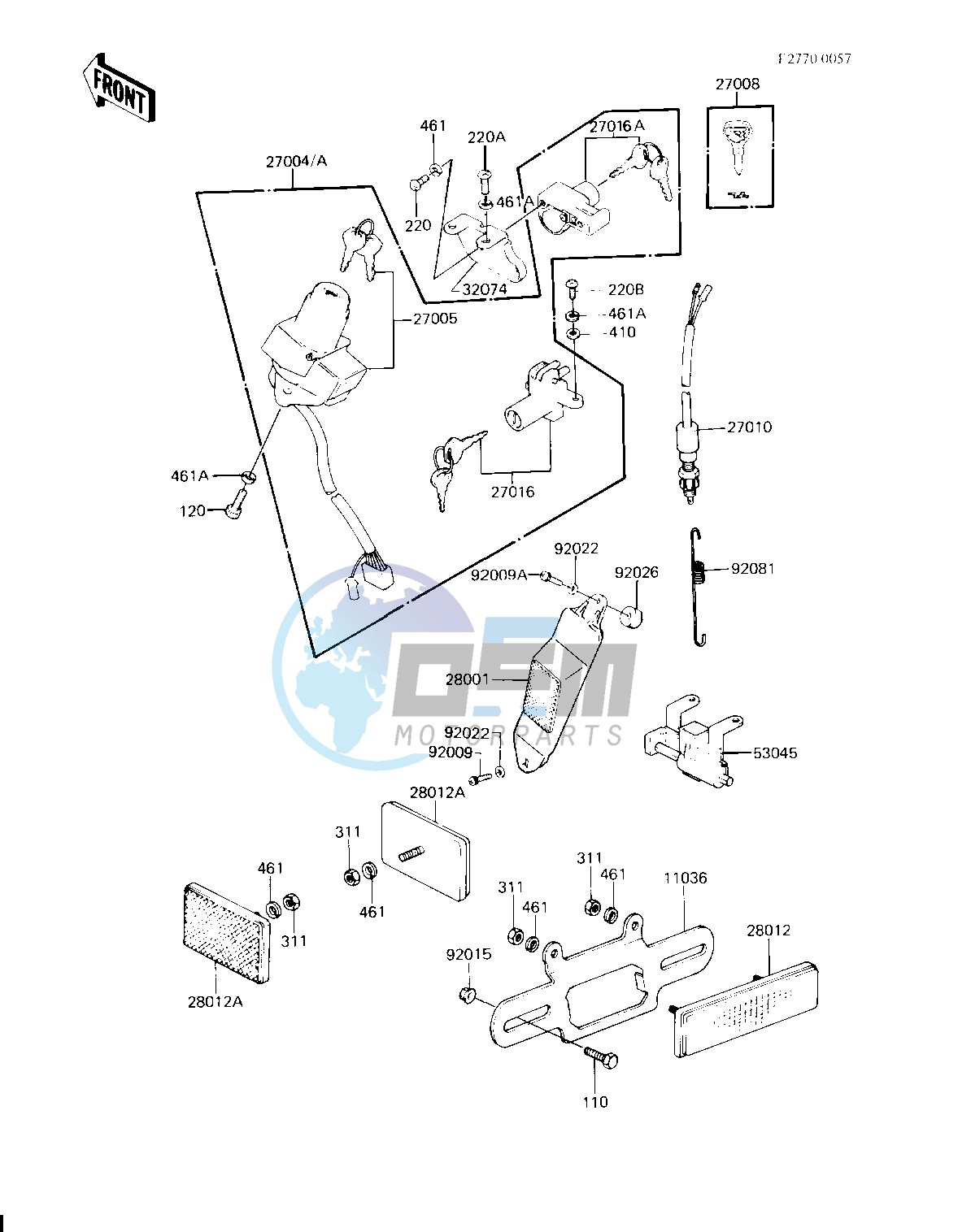 IGNITION SWITCH_LOCKS_REFLECTORS -- 81-83 H2_H3_H4- -