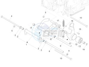 FLY 150 4T 3V IE (NAFTA) drawing Swinging arm