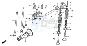 TRX350FM FOURTRAX 350 4X4ES drawing CAMSHAFT