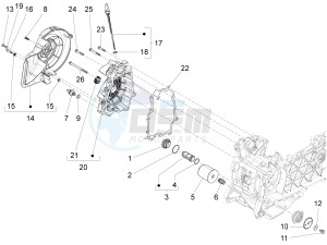 FLY 150 (APAC) drawing Flywheel magneto cover - Oil filter