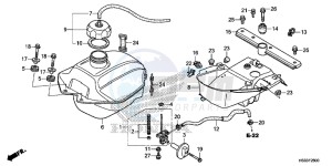 TRX250TEG TRX250T Europe Direct - (ED) drawing FUEL TANK