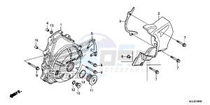 NC750XE NC750X Europe Direct - (ED) drawing A.C. GENERATOR COVER