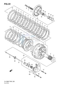 DL 1000 V-STROM EU-UK drawing CLUTCH