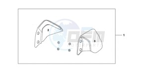 CBF1000A9 UK - (E / ABS MKH) drawing KNUCKLE VISOR