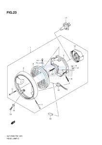 GZ125 Marauder drawing HEADLAMP