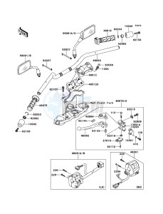 VERSYS KLE650B8F GB XX (EU ME A(FRICA) drawing Handlebar