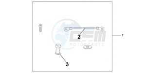 CBR1000RR9 Australia - (U / MME SPC) drawing TANK BAG ATT KIT