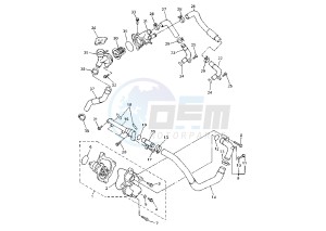 FZS FAZER 600 drawing WATER PUMP