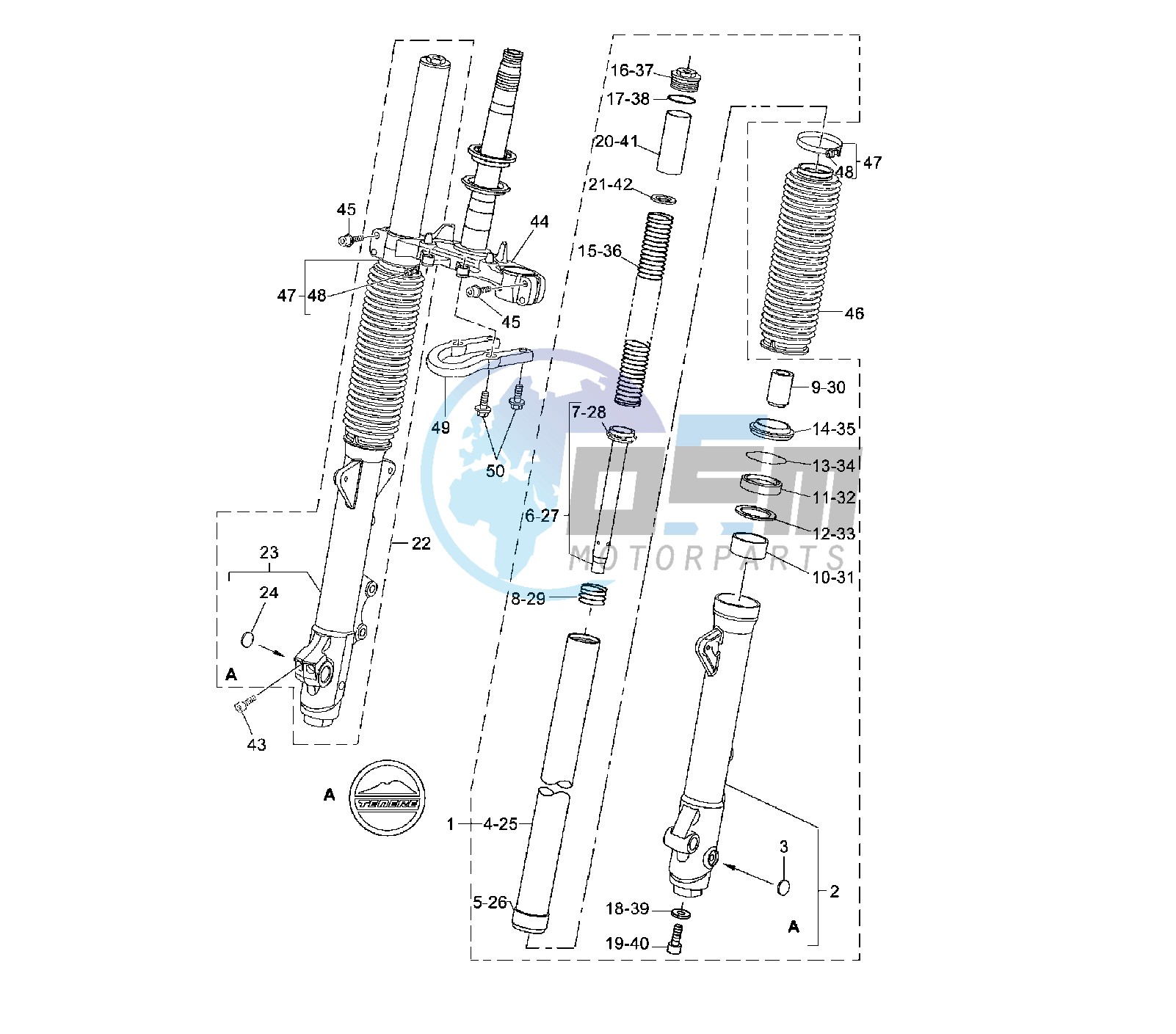 FRONT FORK PAIOLI