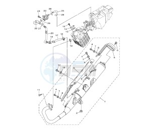 YBR 125 drawing EXHAUST