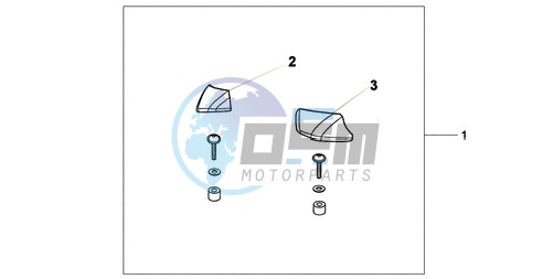 PILLION ARM REST SET